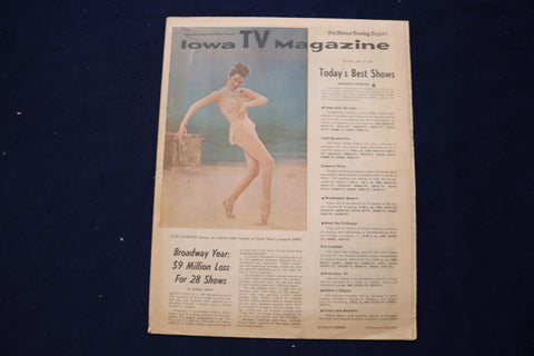 1962 DECEMBER 30 IOWA TV MAGAZINE - CYD CHARISSE COVER - E 23183