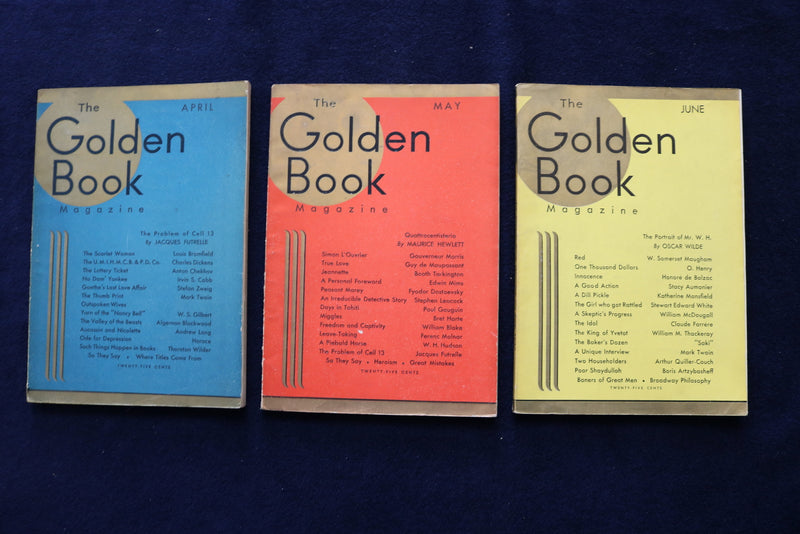 1932 THE GOLDEN BOOK MAGAZINE - COMPLETE YEAR- LOT OF 12 - O 3454