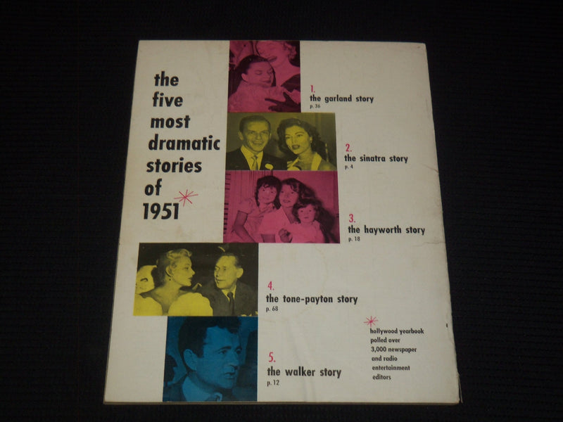 1952 HOLLYWOOD YEARBOOK MAGAZINE - ELIZABETH TAYLOR COVER - E 15950