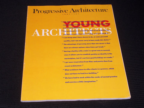 1987 JUNE PROGRESSIVE ARCHITECTURE MAGAZINE - SPECIAL ISSUE COVER - E 4111