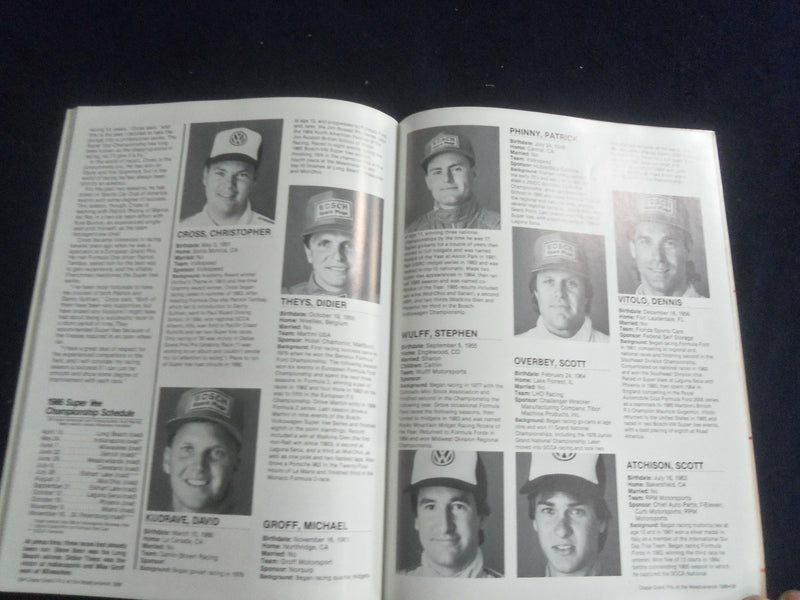 1986 JUNE 27-29 THE CHASE GRAND PRIX RACING PROGRAM - THE MEADOWLANDS - SP 3929K