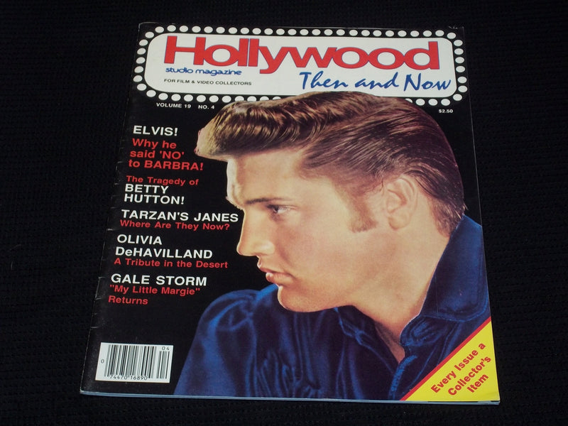 1986 APRIL HOLLYWOOD THEN & NOW MAGAZINE - ELVIS PRESLEY FRONT COVER - E 3431