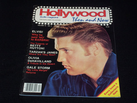 1986 APRIL HOLLYWOOD THEN & NOW MAGAZINE - ELVIS PRESLEY FRONT COVER - E 3431