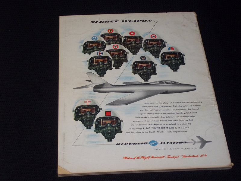 1953-1954 AIR PROGRESS MAGAZINE - TODAY & TOMORROW FRONT COVER - E 7096