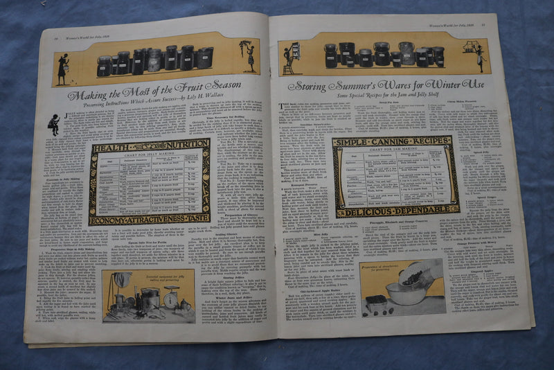 1928 JULY WOMAN'S WORLD MAGAZINE - ILLUSTRATIONS/STORIES/ADS - SP 4783R