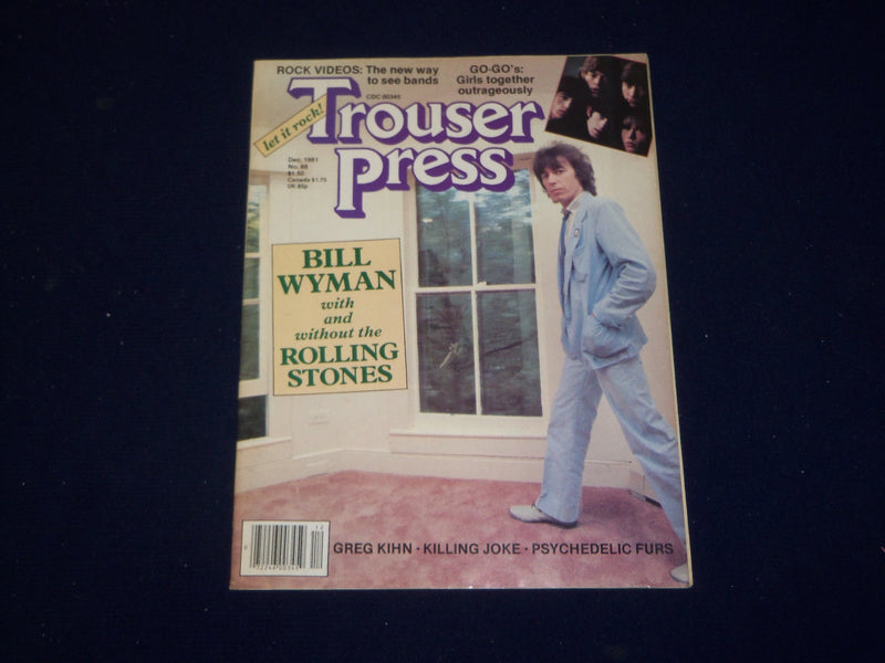 1981 DECEMBER TROUSER PRESS MAGAZINE - BILL WYMAN COVER - SP 9617