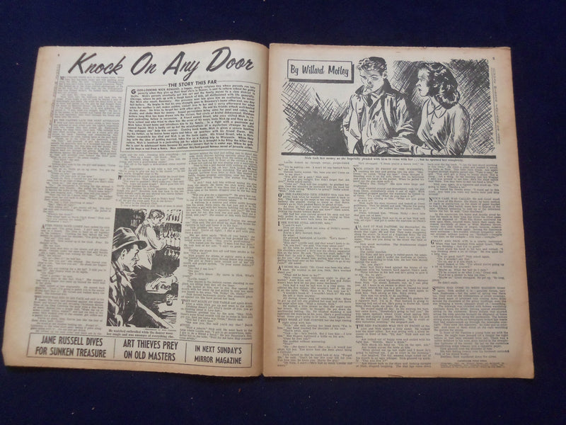 1955 JAN 16 SUNDAY MIRROR NEWSPAPER - NEW V-TRIAL TO NAME 'CLIENTS' - NP 6739