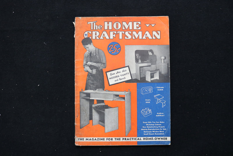 1939 NOV-DEC THE HOME CRAFTSMAN MAGAZINE - MODERN VANITY COVER - E 10442