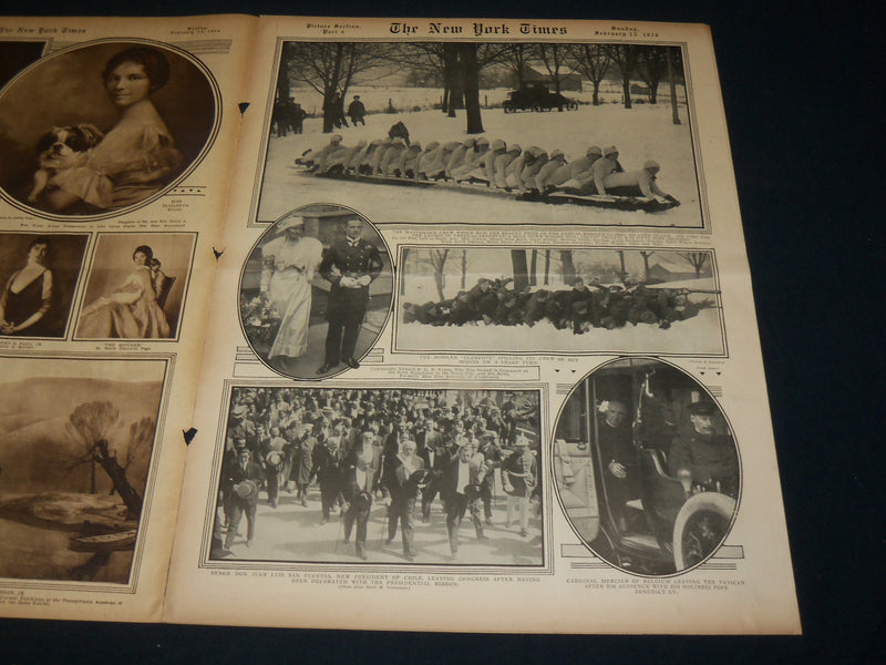 1916 FEBRUARY 13 NEW YORK TIMES ROTO PICTURE SECTION - VERNON CASTLE - NT 8972