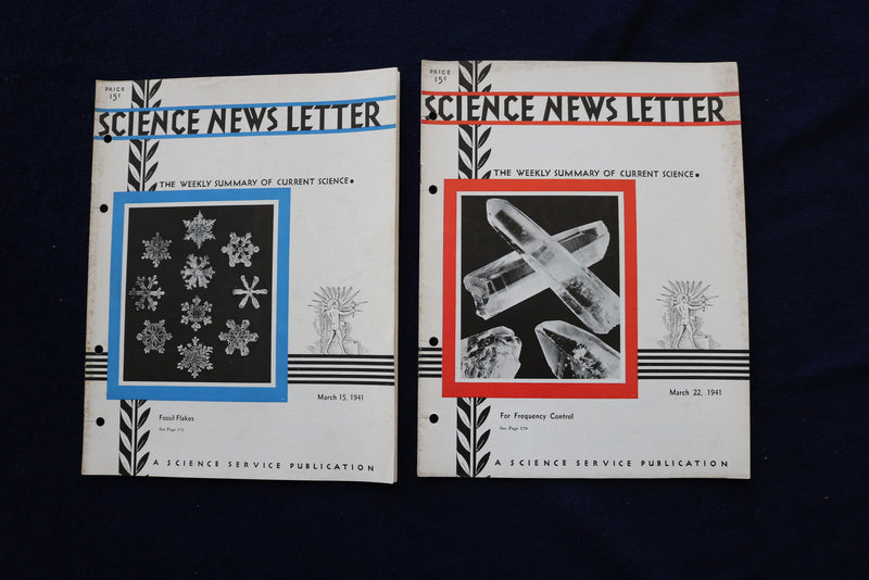1941 SCIENCE NEWS LETTER - LOT OF 27 - O 3422