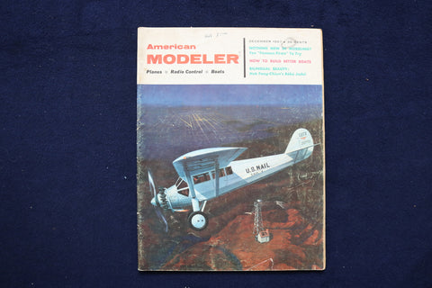 1957 DECEMBER AMERICAN MODELER MAGAZINE - RYAN B-1 BROUGHAM COVER - E 11445