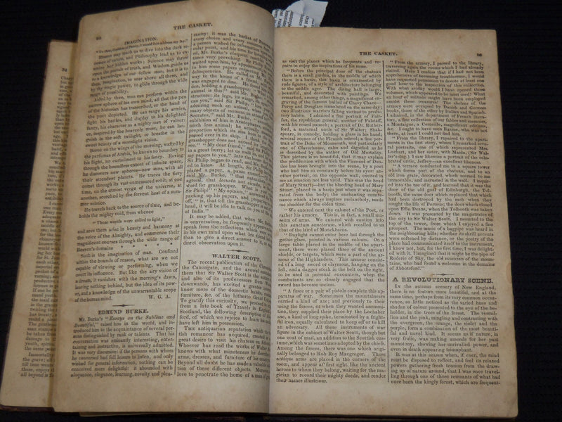 1828 JANUARY-DECEMBER THE CASKET LITERATURE MAGAZINE BOUND VOLUME - KD 703O