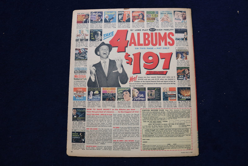 1959 OCTOBER 11 PARADE MAGAZINE - FABIAN COVER - E 22361