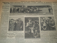 1927 JUNE 15 NEW YORK TIMES - LINDBERGH A TENANT FOR SPIN IN THE AIR - NT 7523