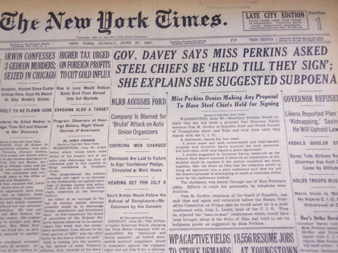 1937 JUNE 27 NEW YORK TIMES - IL DUCE SAYS ITALY WILL BACK FRANCO - NT 716
