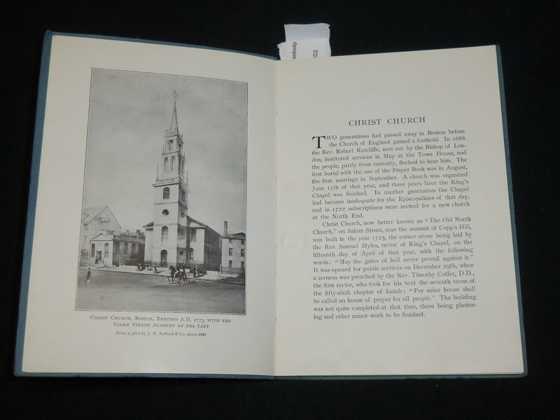 1923 CHRIST CHURCH BOSTON 200TH ANNIVERSARY BOOK - SALEM STREET - J 6569