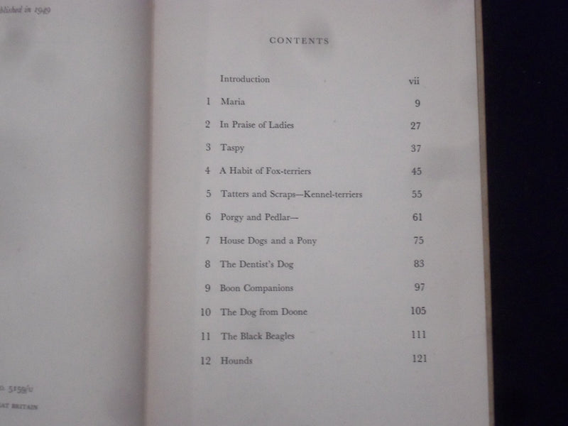 1949 MARIA AND SOME OTHER DOGS HARDCOVER BOOK BY SOMERVILLE & ROSS - KD 8742