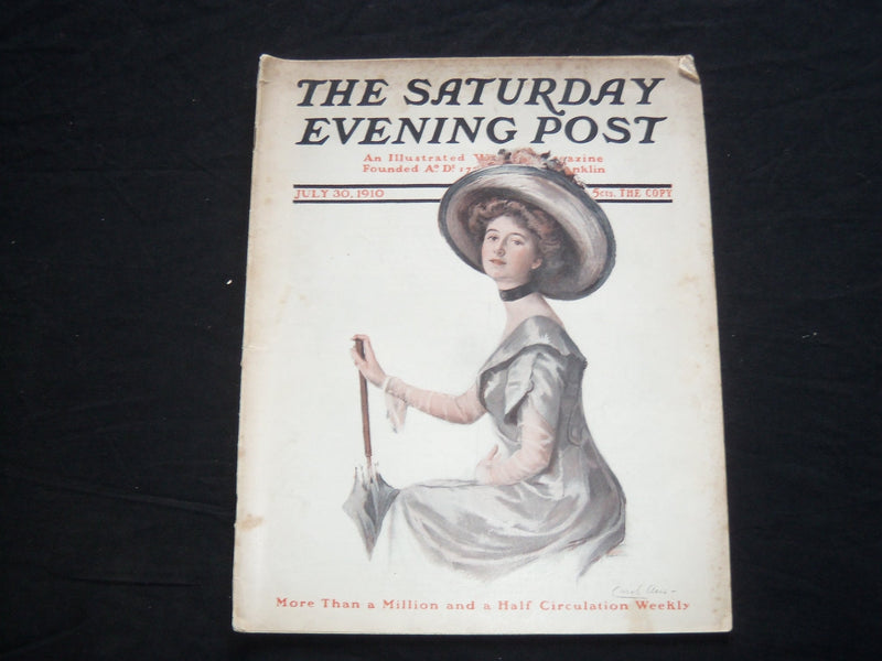 1910 JULY 30 THE SATURDAY EVENING POST MAGAZINE - ILLUSTRATED COVER - SP 488