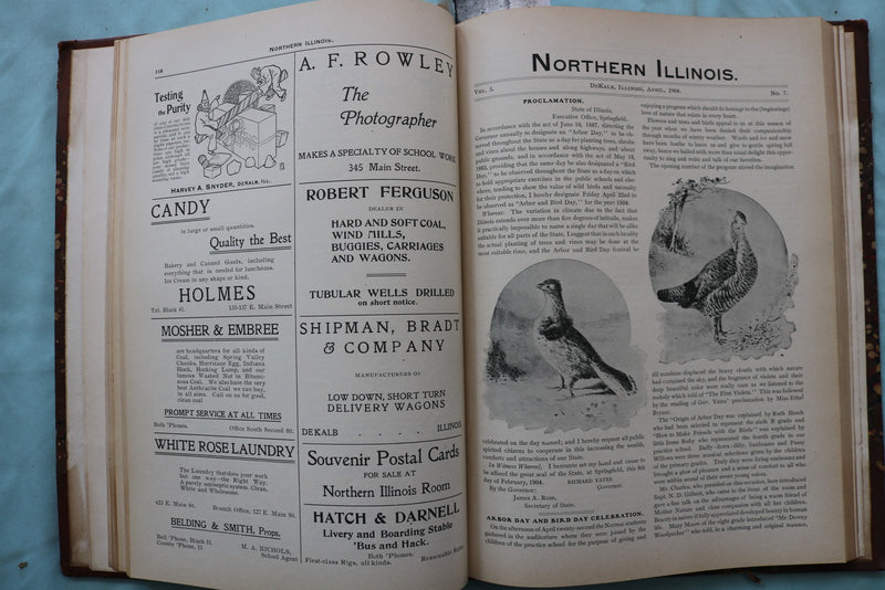 1903-1905 NORTHERN ILLINOIS NORMAL SCHOOL - BOUND VOLUME - KD 9650
