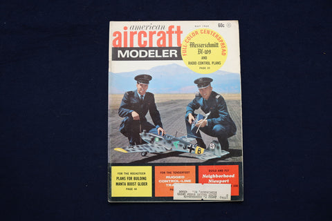 1969 MAY AMERICAN AIRCRAFT MODELER MAGAZINE - MESSERSCHMITT COVER - E 11351