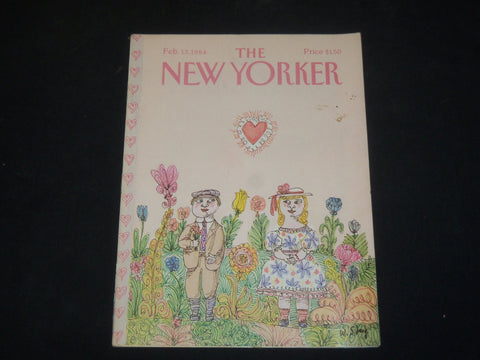 1984 FEBRUARY 13 THE NEW YORKER MAGAZINE - ILLUSTRATED COVER - NY 1287