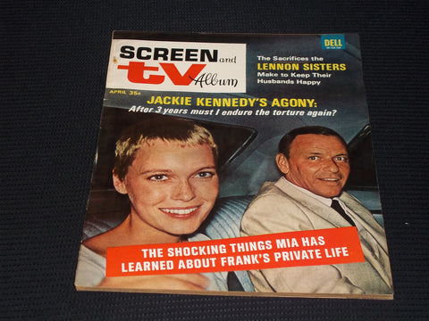 1967 APRIL SCREEN & TV ALBUM MAGAZINE - FARROW & SINATRA COVER - E 13206