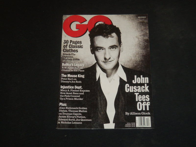 1997 DECEMBER GQ MAGAZINE - JOHN CUSACK COVER - SP 3454