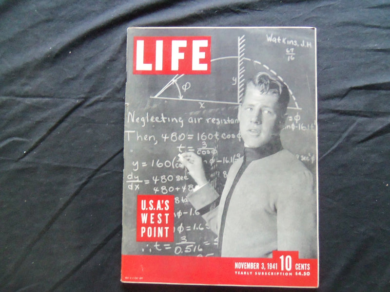 1941 NOVEMBER 3 LIFE MAGAZINE - WEST POINT CADET - L 259
