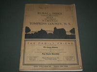 1938 TOMPKINS COUNTY NEW YORK RURAL INDEX & ALMANAC - J 2642