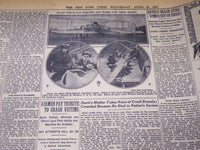 1927 APRIL 27 NEW YORK TIMES - DAVIS AND WOOSTER KILLED IN CRASH - NT 5052