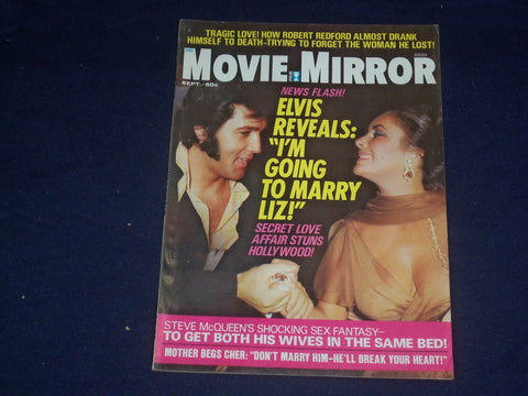 1974 SEPTEMBER MOVIE MIRROR MAGAZINE - ELVIS PRESLEY - PHOTOS & STORIES- ST 6224
