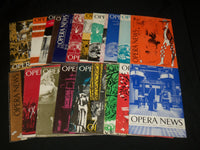 1957 OPERA NEWS MAGAZINE LOT OF 22 DIFFERENT ISSUES - O 2805F