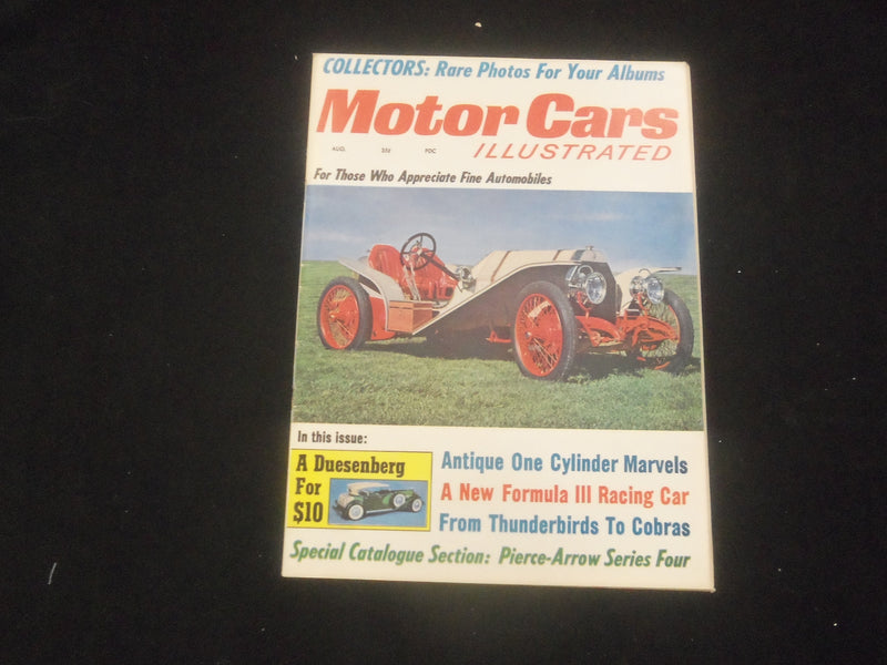 1964 AUGUST MOTOR CARS ILLUSTRATED MAGAZINE - ANTIQUE 1 CYLINDER MARVELS- J 7823