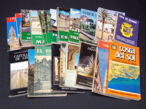 1950'S-1970'S SPANISH GUIDE BOOKS LOT OF 21 - SOFTCOVER - KD 4669G