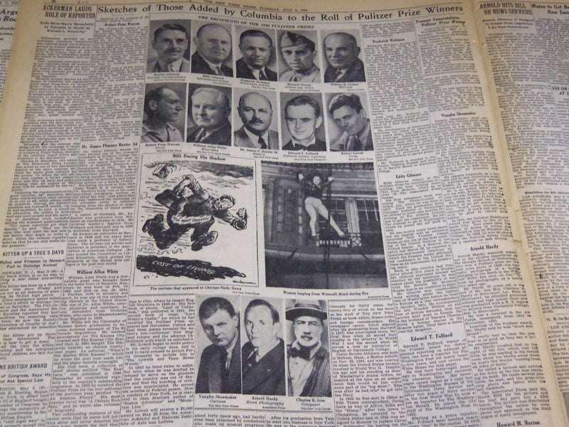 1947 MAY 6 NEW YORK TIMES - PULTIZER PRIZES AWARDED - NT 3285