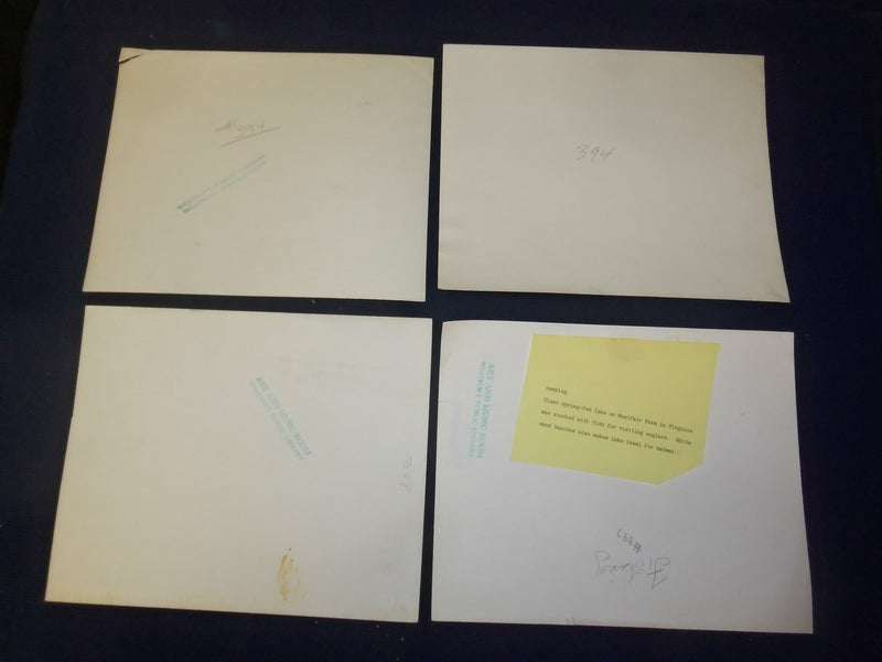 VINTAGE FISHING PUBLICITY PHOTOS - LOT OF 8 - J 4627