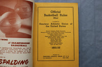 1950-1952 AAU BASKETBALL GUIDES - LOT OF 2 - O 3844