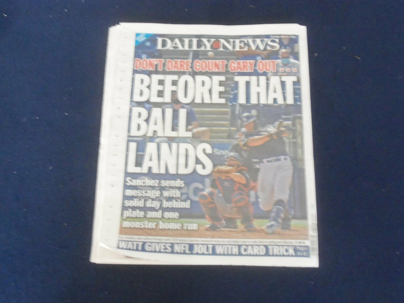 2021 MARCH 2 NEW YORK DAILY NEWS NEWSPAPER - DE BLASIO RIPS CUOMO'S APOLOGY