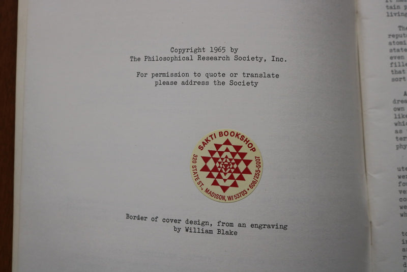 1965 STUDIES IN DREAM SYMBOLISM SOFTCOVER BOOK BY MANLY P. HALL - K 3161