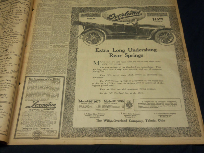 1915 JANUARY 9 NEW YORK TIMES - SUBWAY TO REPLACE ALL BUT STEEL CARS - NT 7819