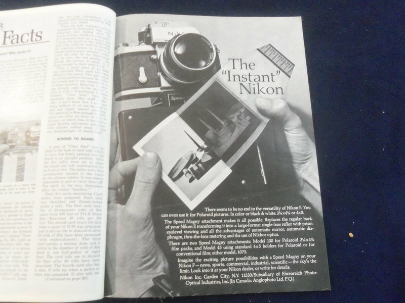1968 JULY U.S CAMERA AND TRAVEL MAGAZINE- PICTURES WITH SEMI-SUBMARINE- SP 4714D
