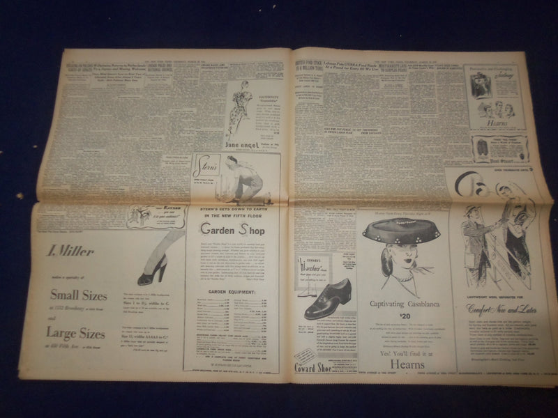 1945 MARCH 22 NEW YORK TIMES -FOE SURRENDERS BY THOUSANDS IN PALATINATE- NP 6673