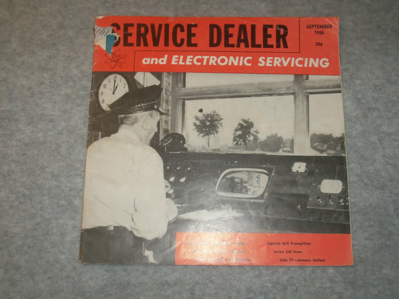1956-1957 SERVICE DEALER AND ELECTRONIC SERVICING MANUAL - LOT OF 4 - J 6289
