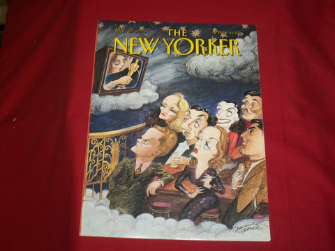 1993 MARCH 29 NEW YORKER MAGAZINE FRONT COVER ONLY - GREAT ART FOR FRAMING