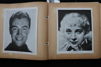 1930'S FABULOUS MOVIE STARS PUBLICITY PHOTOS SCRAPBOOK - E 24932