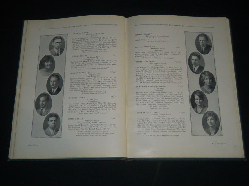1928 THE ARROW-RIDGEWOOD HIGH SCHOOL YEARBOOK - NEW JERSEY - PHOTOS - YB 1696