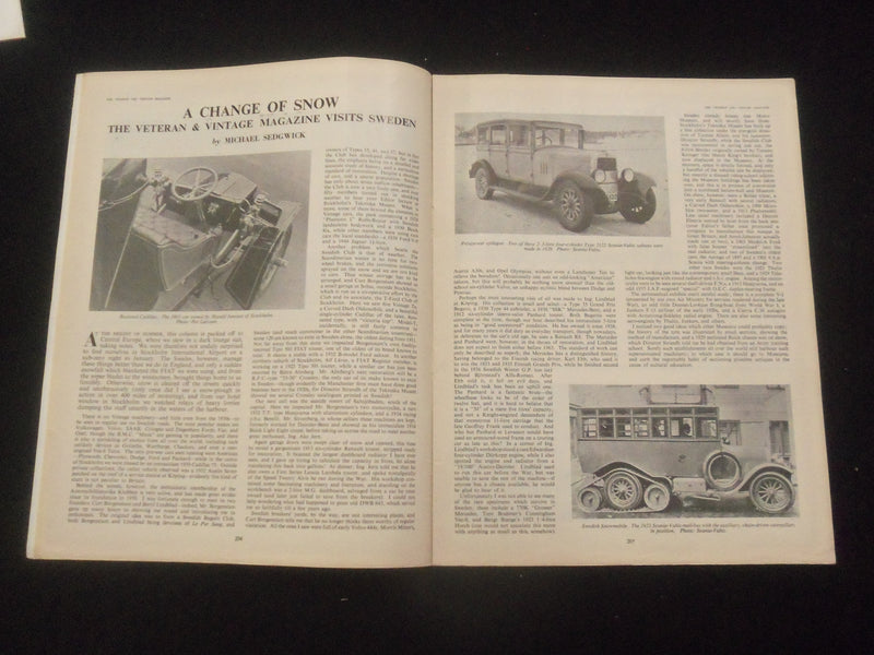 1963 JANUARY-MARCH VETERAN & VINTAGE MAGAZINE -LOT OF 3 - CAR/MOTORCYCLE- J 7827
