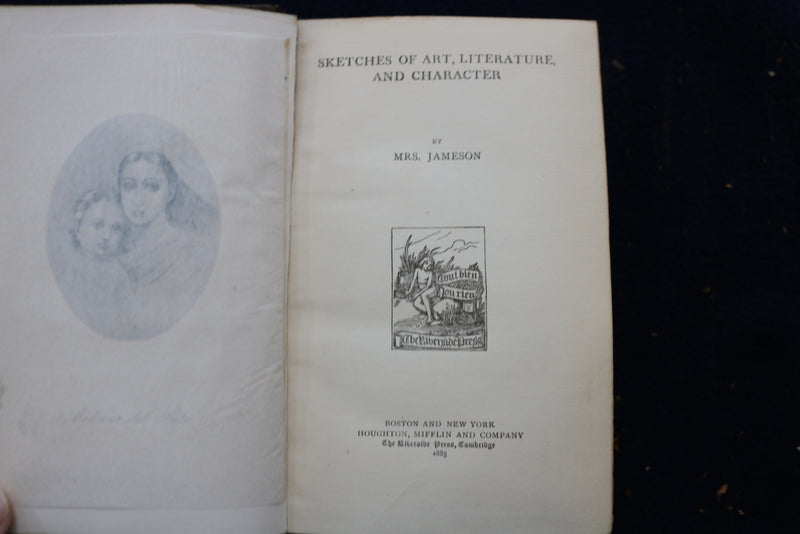 1885 MRS. JAMESON'S WORKS HARDCOVER BOOKS - LOT OF 5 - KD 9452