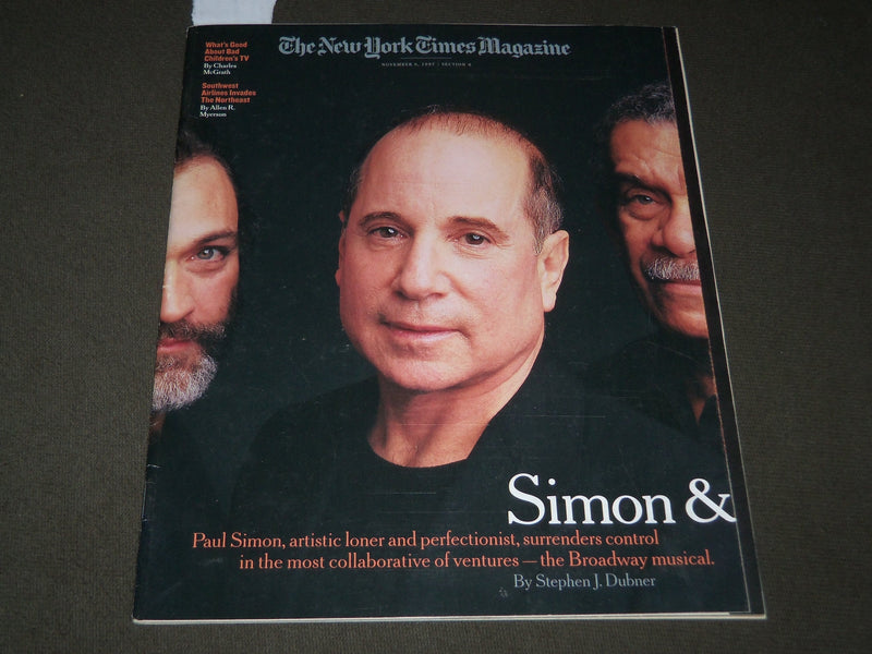1997 NOVEMBER 9 NEW YORK TIMES MAGAZINE SECTION - PAUL SIMON COVER - J 3042