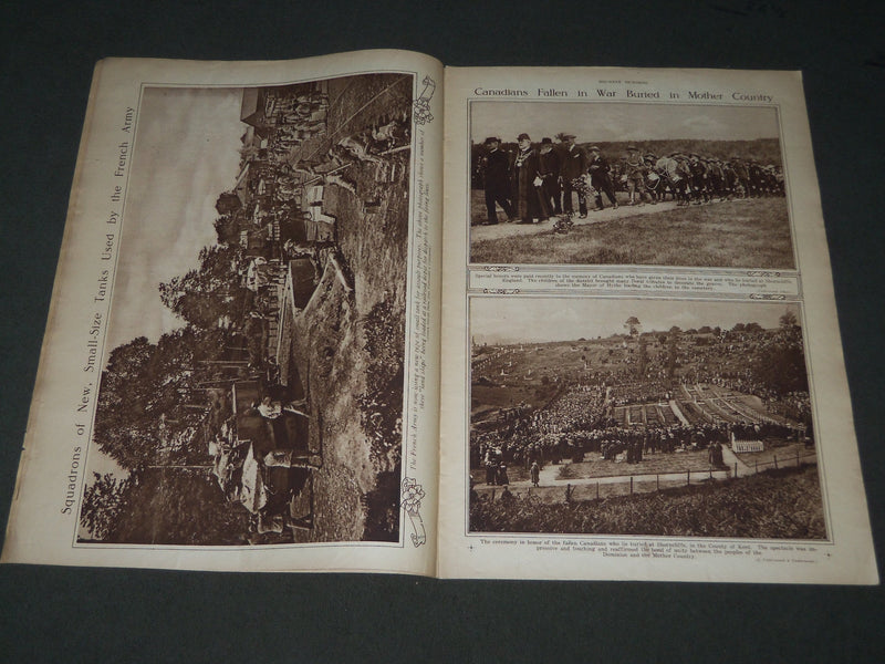 1918 JULY 25 MID-WEEK PICTORIAL MAGAZINE SECTION - FRENCH CAVALRY - NP 2865